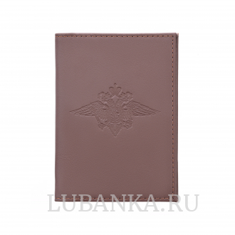 Обложка для автодокументов МВД с жетоном коричневая