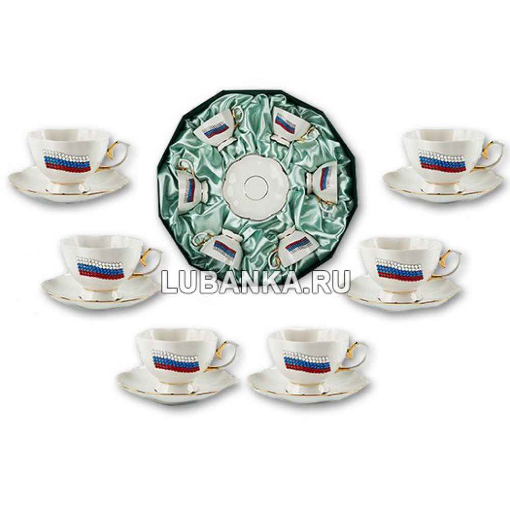 Сервиз столовый на 6 персон при 12 предметах «Триколор»