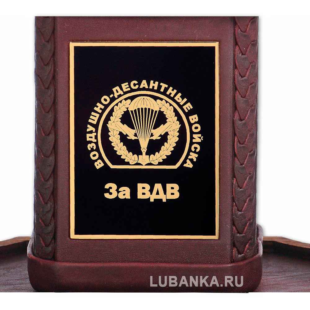 Набор для водки «За ВДВ» бордовый