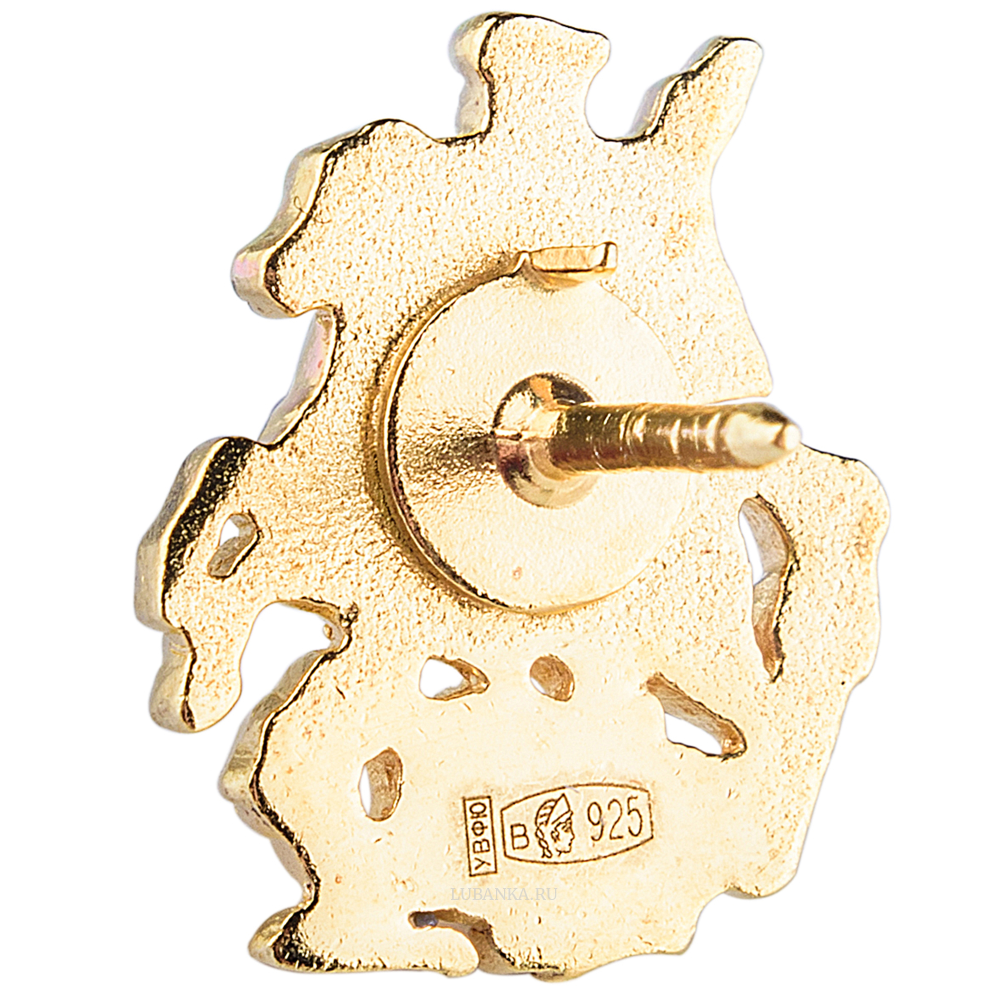 Значок Георгий Победоносец серебро