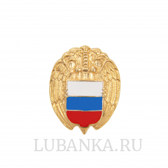 Значок ФСО серебро с позолотой