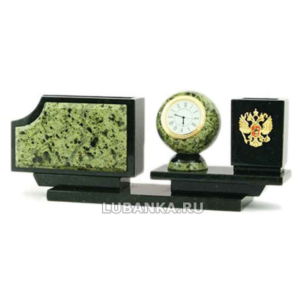 Настольный набор для руководителя «Герб» из камня