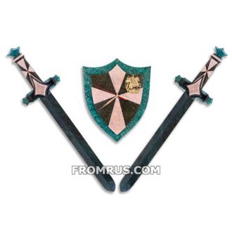 Часы настенные «Щит и два меча»